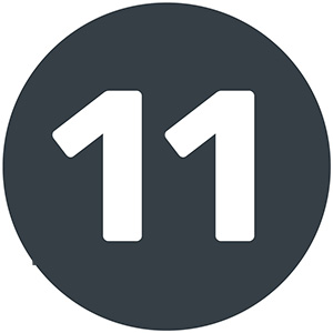number 11 icon